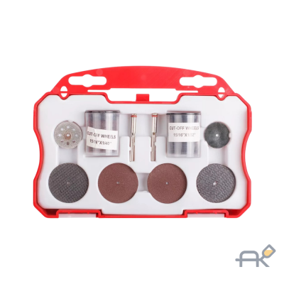 Набор аксессуаров для гравера 74 предмета в боксе (для резки) (WORTEX) (MGK074C11711)